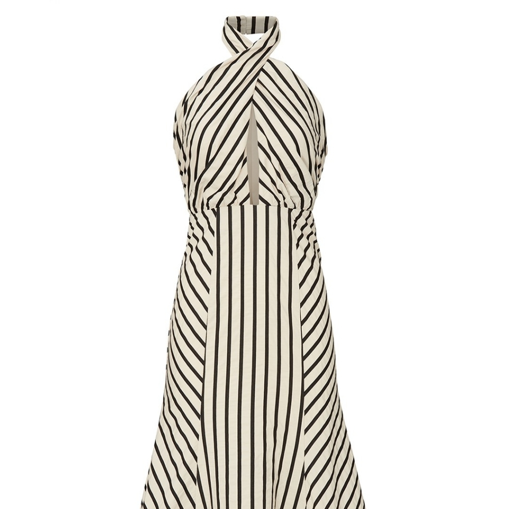 SOLD - C/MEO COLLECTIVE Halter Midi Dress - Picture 4 of 4
